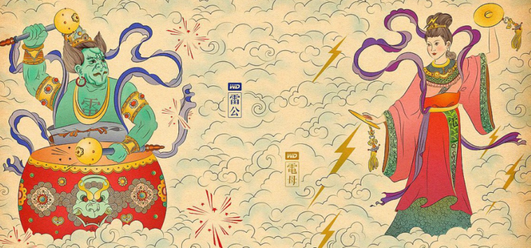 雷公电母,风伯雨师 - Mythological Deities of Thunder and Rain - 道教世界 - Dao World